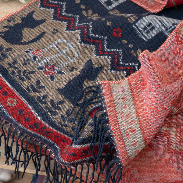 Studio Ghibli Kiki’s Delivery Service Buttoned Shawl Koriko Town