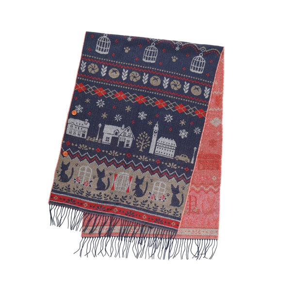 Studio Ghibli Kiki’s Delivery Service Buttoned Shawl Koriko Town