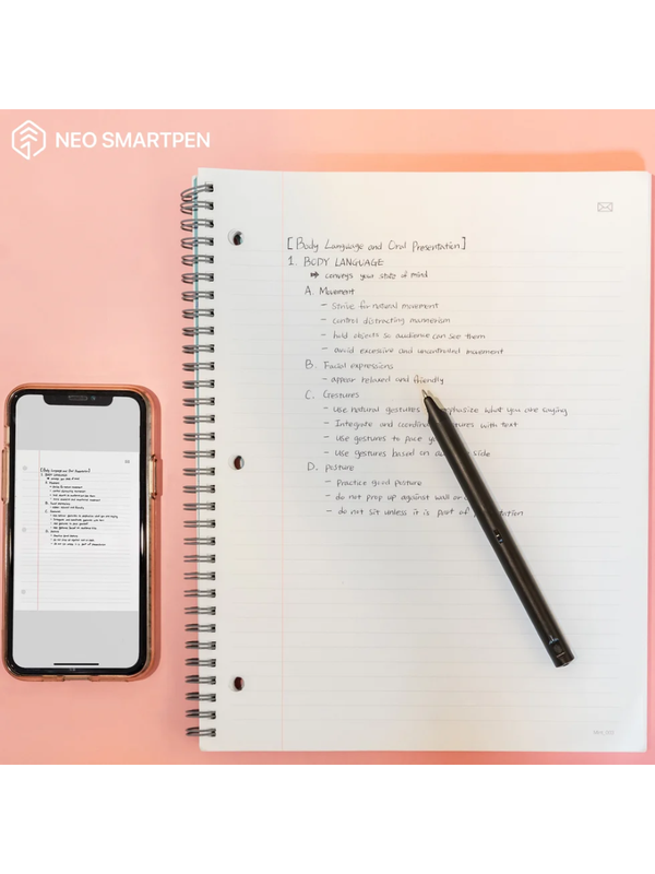 Neo smartpen M1+ Smart Pen with Type-C Charging for Digital Handwriting Black
