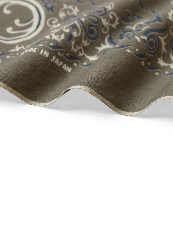 Kapital fastcolor Selvedge Bandana (ANTLER NAJA) 15x15