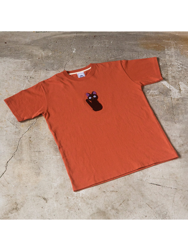 Kiki's Delivery Service Jiji Plush Doll Embroidery T-Shirt