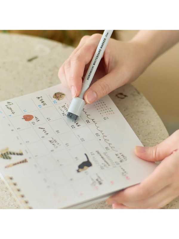 Hobonichi Whiteboard Calendar 2027 with File Pocket