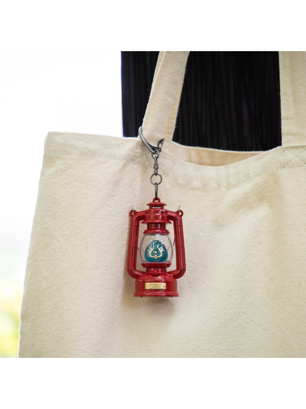 Castle in the Sky Glowing Flying Stone Lantern Keychain