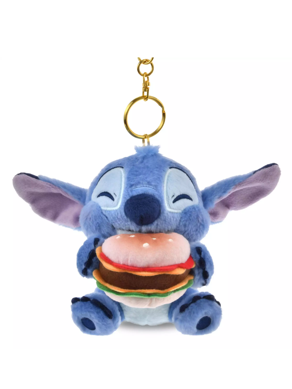 Disney Lilo & Stitch Magnetic Burger Stitch Plush Keychain