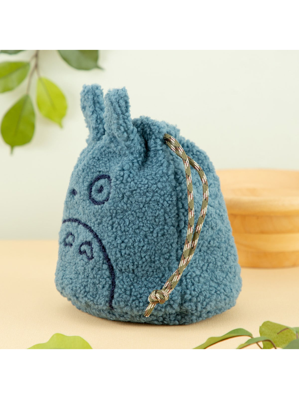 My Neighbor Totoro Medium Totoro Fluffy Drawstring Pouch