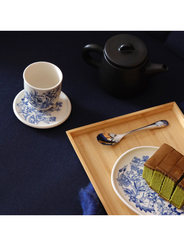Moomin Haru Cup 0.26L Ceramic Mug Blue White Tableware
