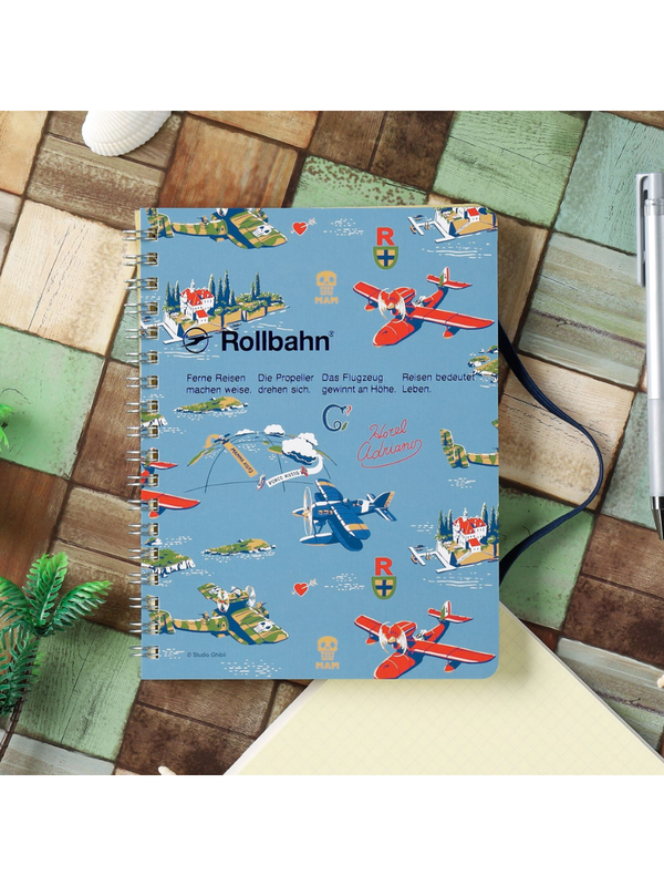 Porco Rosso Rollbahn L Notebook with Pocket