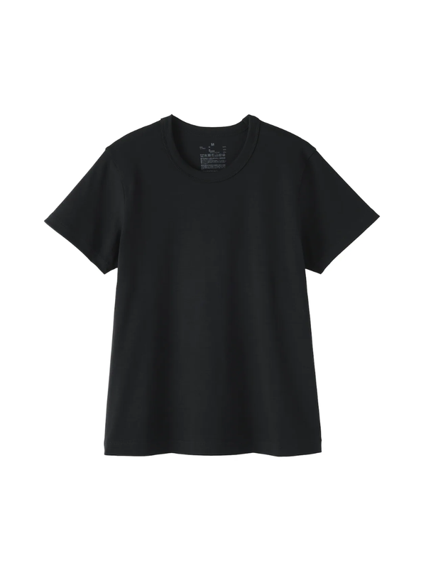 MUJI Women's Cooling Sweat-Resistant Crew Neck Short-Sleeve T-Shirt