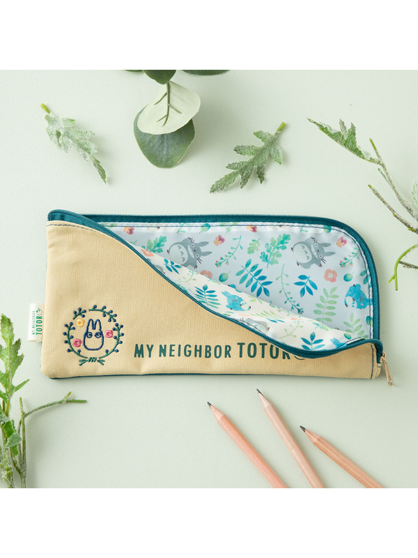My Neighbor Totoro Pencil Case Colorful Leaf Design Zipper Pouch