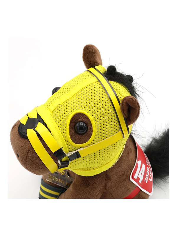 Idol Horse Ushba Tesoro 2023 Dubai World Cup Plush Doll M Size with Commemorative Plate