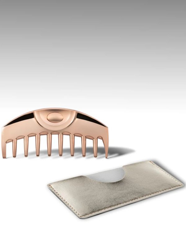 LOVE CHROME K24GP Wave TSUKI Rose Gold Hair Comb