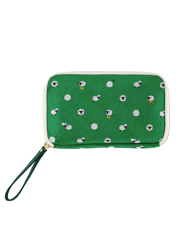 Hobonichi Tie & Chief Sheep Sheep Sheep Accordion Pouch