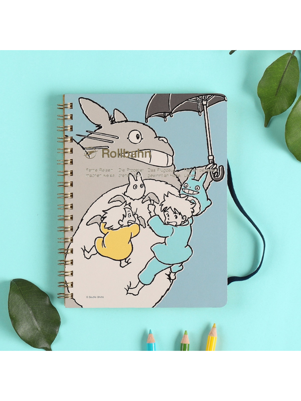 My Neighbor Totoro Rollbahn Pocket Memo Notebook L – Blue