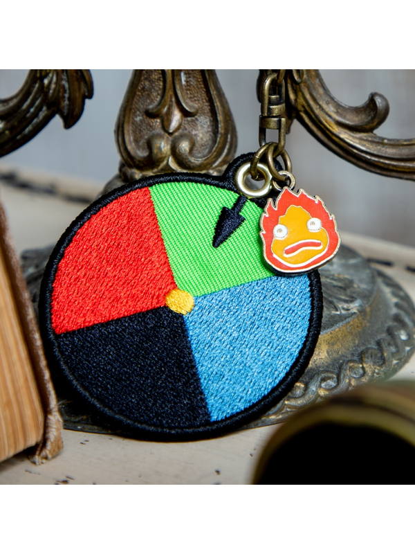 Howl’s Moving Castle Embroidered Keychain Color Dial