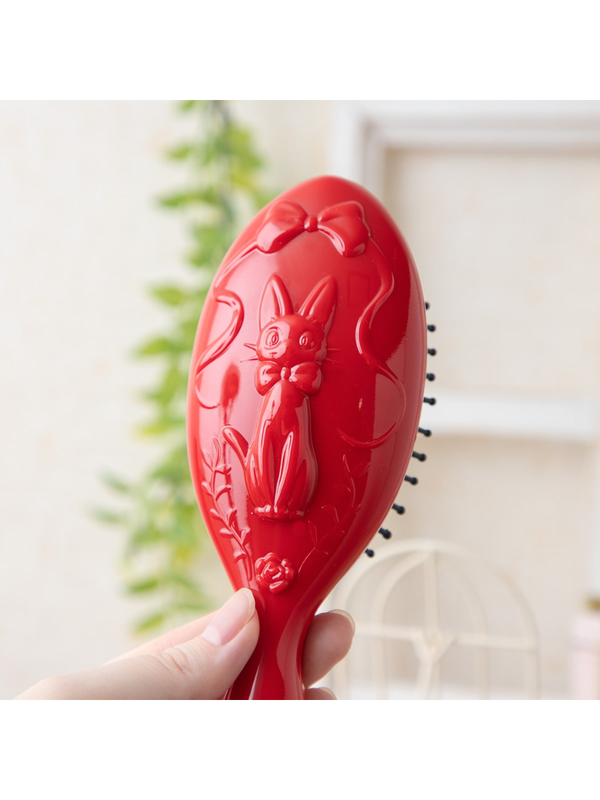 Kiki's Delivery Service Red Hair Brush Jiji Ribbon Rose Design