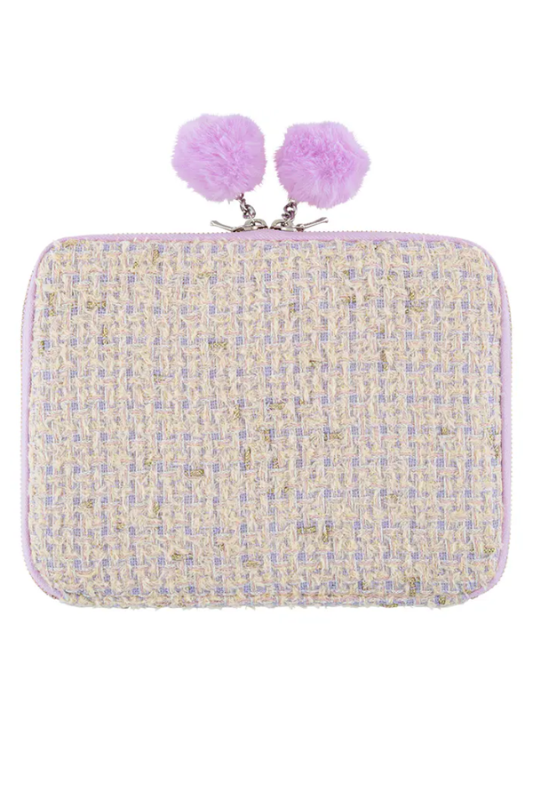 Hobonichi Large Drawer Pouch – Iwate Homespun Pom Pom Tweed