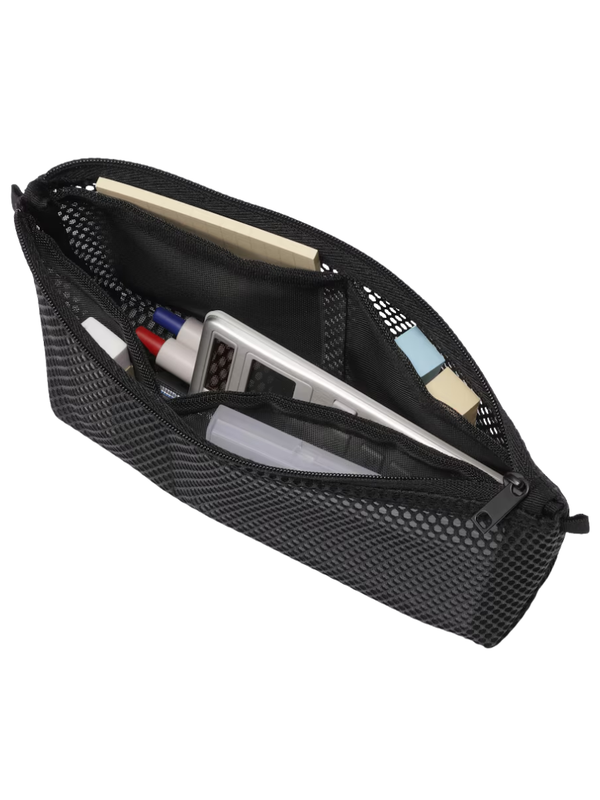 MUJI Mesh Pencil Case with Gusset