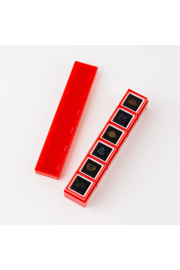 Hobonichi ONE PIECE Pochitto 6 Self-Inking Stamp Set