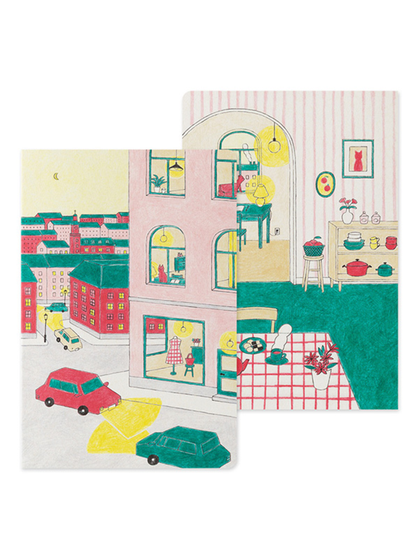 Midori Yuru Log B6 Dot Grid Notebook - Daily Life Design (15400006)
