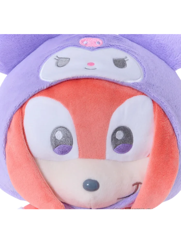 Sonic & Friends Sanrio Plush M Knuckles x Kuromi