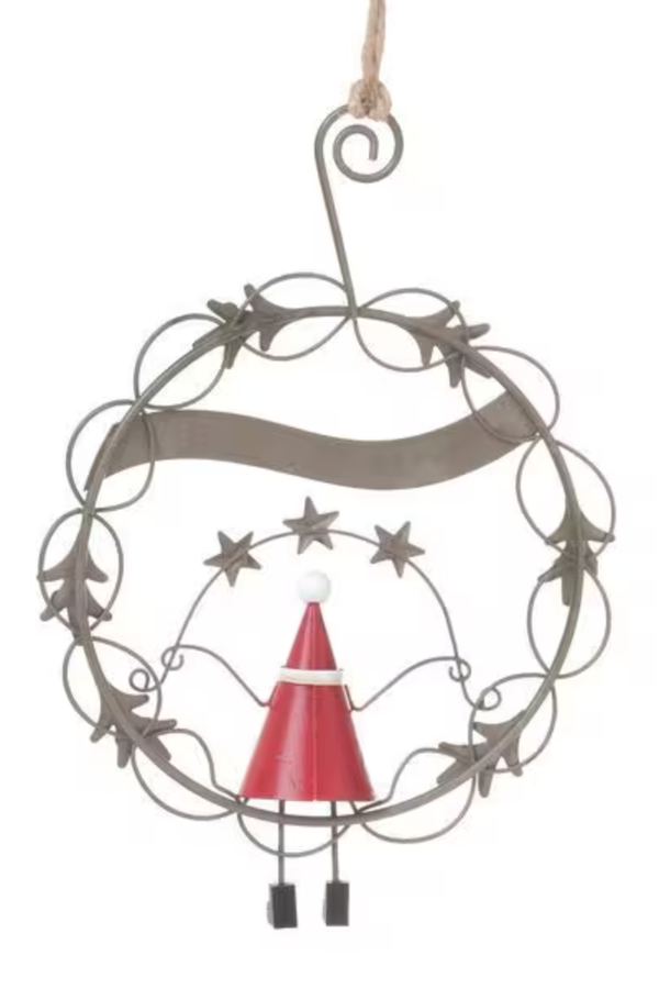 studio CLIP Christmas 2026 Tin Santa Circle Decoration