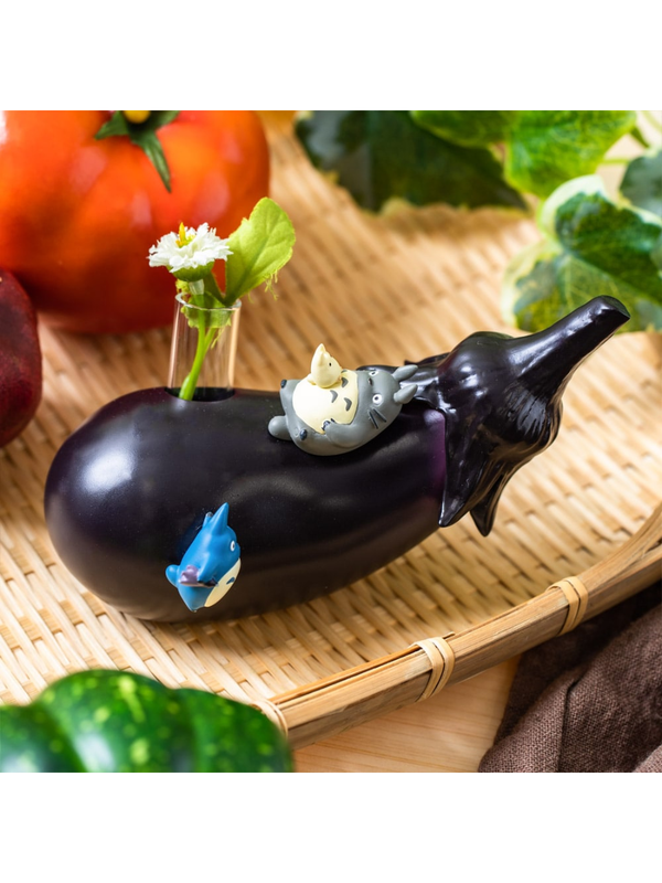 My Neighbor Totoro Vegetable One-Piece Vase – Eggplant Design