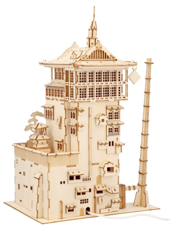 Spirited Away Yubaba’s Bathhouse Wooden 3D Puzzle