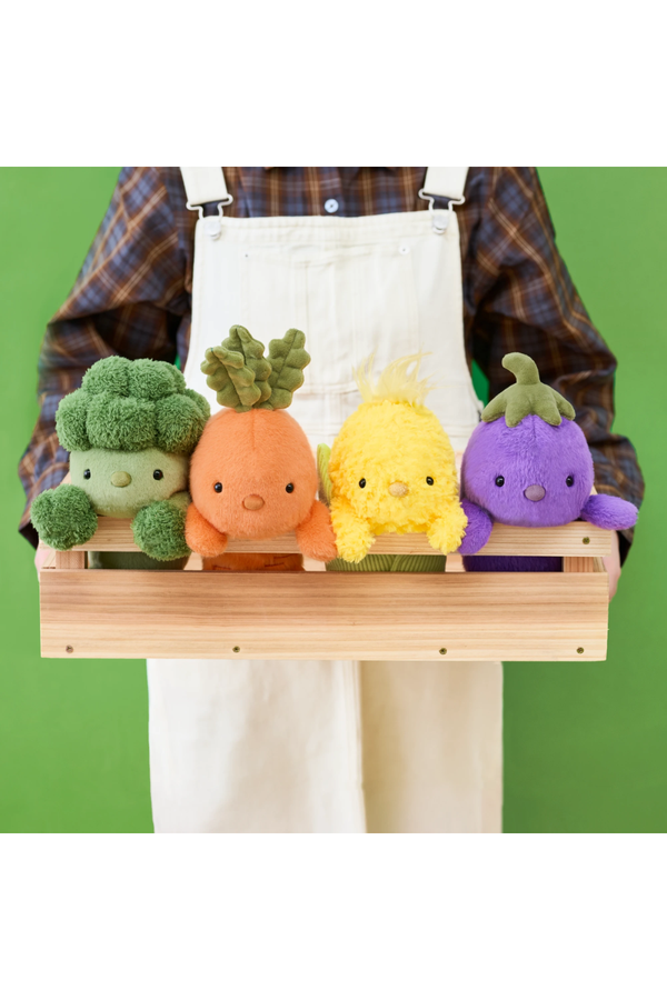 Funbaruzu Regular Eggplant Plush Desk Companion