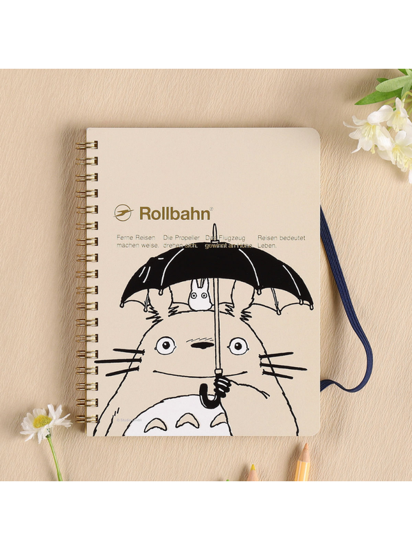 My Neighbor Totoro Rollbahn Pocket Memo Notebook L – Beige