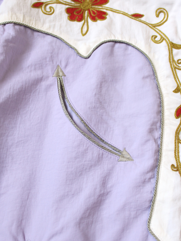 Kapital Nylon Taffeta 2TONE Tennessee Cactus Flower Parka Jacket