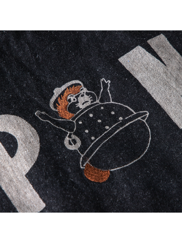 Pom Poko Shokichi Black Denim Tote Bag