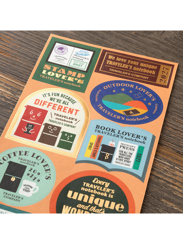TRAVELER'S notebook 2027 Diary Customization Sticker Set