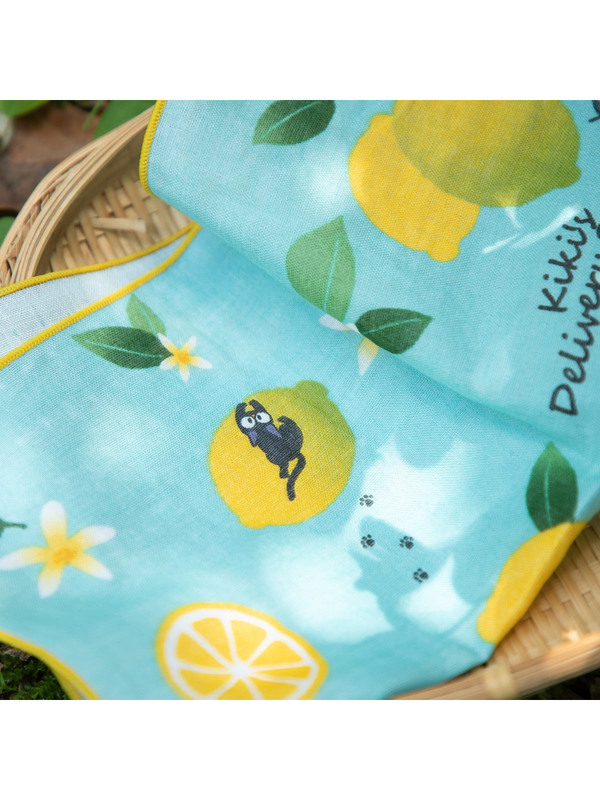 Kiki’s Delivery Service Gauze Handkerchief Lemon Design
