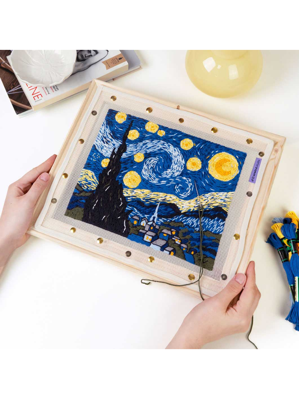 MoMA Starry Night Needlepoint Kit DIY Embroidery Set