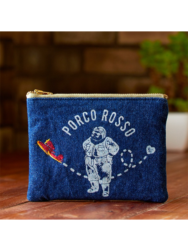 Porco Rosso Denim Pouch Red Flash