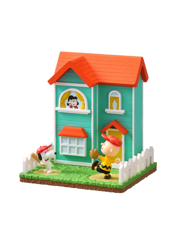 SNOOPY Sweet Little Home Miniature House Figure Set (6pcs Box)