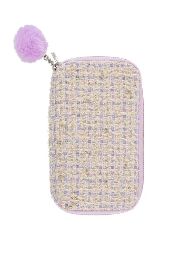 Hobonichi Techo Small Drawer Pouch – Iwate Homespun Pom-Pom Tweed
