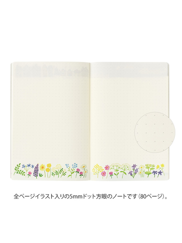 Midori Yuru Log B6 Dot Grid Notebook - Nordic Design (15354006)