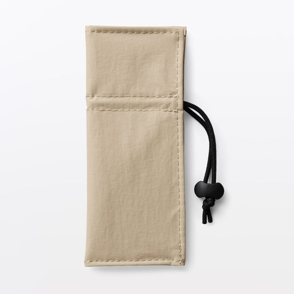 MUJI Nylon Cutlery Pouch – Gray or Beige