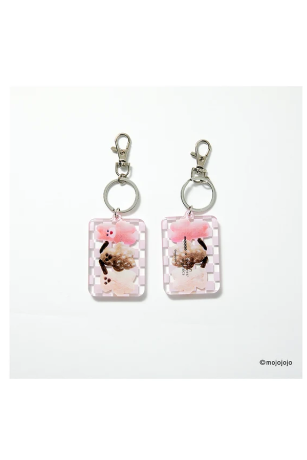 mojojojo × John Masters Organics Lip Calm Keychain & Pink Charm Pouch Set