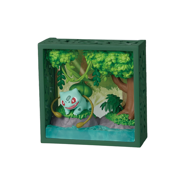 Pokemon Frame Deep Green Forest Box Miniature Figures – 6 Types Collectible Set