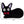 Load image into Gallery viewer, Kiki's Delivery Service Jiji Accent Rug – Black 50 × 70 cm
