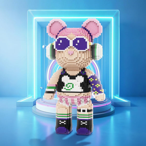 DAHONPA Rock Girl Bear Micro Building Block Set (7220PCS)