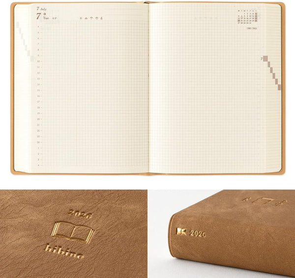 DESIGNPHIL Midori Hibino 2026 A6 Daily Planner