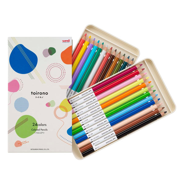 Mitsubishi Pencil toirono Colored Pencils – 24 Colors (TR24C)