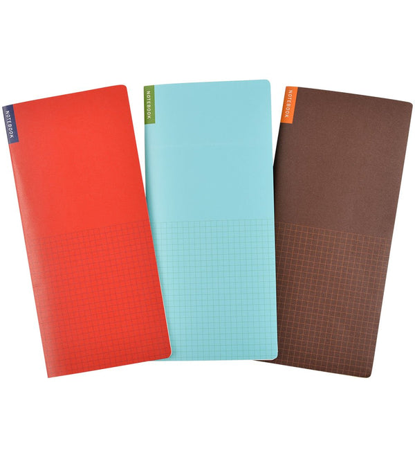 Hobonichi Weeks Memo Pad Set – 3-Pack Graph Paper Notebooks