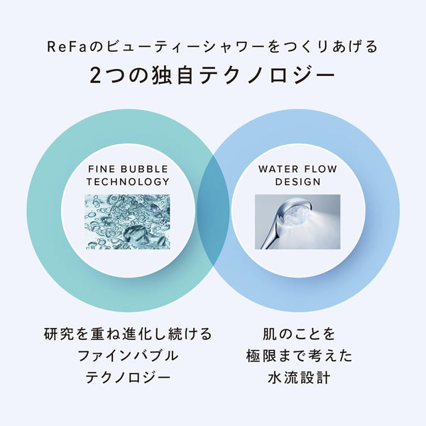 ReFa FINE BUBBLE U Shower Head