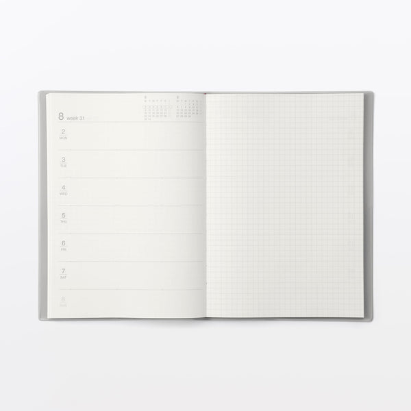 MUJI Monthly & Weekly Planner 2027 – A5 Monday Start  December 2026–January 2028