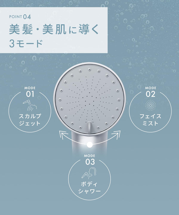 SALONIA Fine Bubble Clear Shower Head