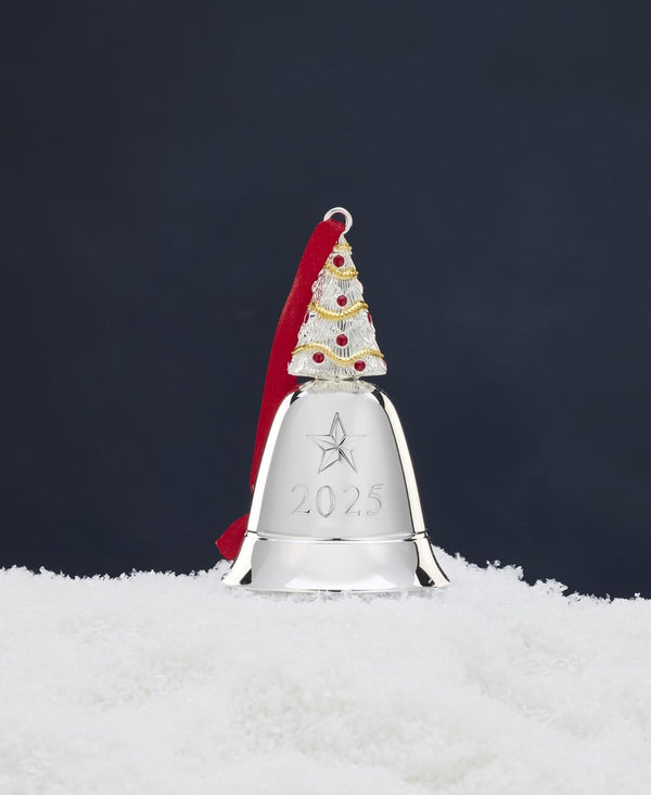Lenox 2025 Musical Bell Ornament – Silver-Plated Holiday Decoration